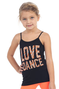 KIDS "LOVE DANCE" STUD CAMI