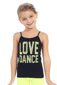 KIDS "LOVE DANCE" STUD CAMI