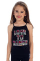 KIDS "LOVE TO DANCE" SEQUIN CAMI