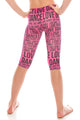 KIDS LOVE DANCE PRINT LEGGINGS