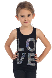 KIDS LOVE SEQUIN TANK TOP