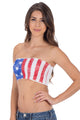 AMERICAN FLAG LACE TUBE TOP