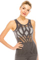 CUT OUT DETAIL SLEEVELESS TANK TOP