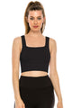 SQUARE NECK CROP TANK