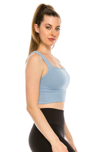 SQUARE NECK CROP TANK