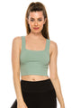 SQUARE NECK CROP TANK