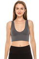 V-NECK CROP TANK