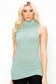 MOCK NECK SLEEVELESS TANK TOP