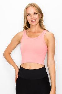 RIBBED CROP TANK TOP