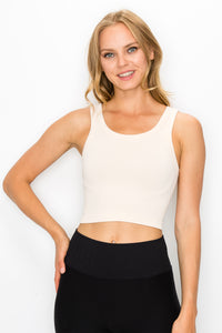 RIBBED CROP TANK TOP