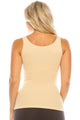 RIBBED SCOOP NECK TANK