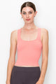 SQUARE NECK RIBBED CROP TANK