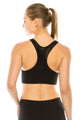 PADDED MESH RACERBACK SPORTS BRA