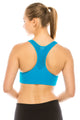 PADDED MESH RACERBACK SPORTS BRA