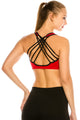 DOUBLE LAYERED STRAPPY SPORTS BRA