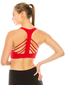 STRAPPY RACERBACK SPORTS BRA