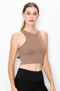 RACERBACK CROP TANK TOP