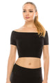BASIC SHORT SLEEVE CROP TOP