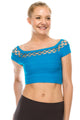 PEEPING SHORT SLEEVE CROP TOP