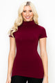 MOCK NECK SHORT SLEEVE TOP