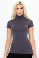 MOCK NECK SHORT SLEEVE TOP
