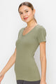 V-NECK SHORT SLEEVE TOP