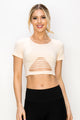 LADDERING CUTOUT CROP TOP