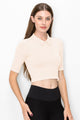 COLLAR CROP TEE