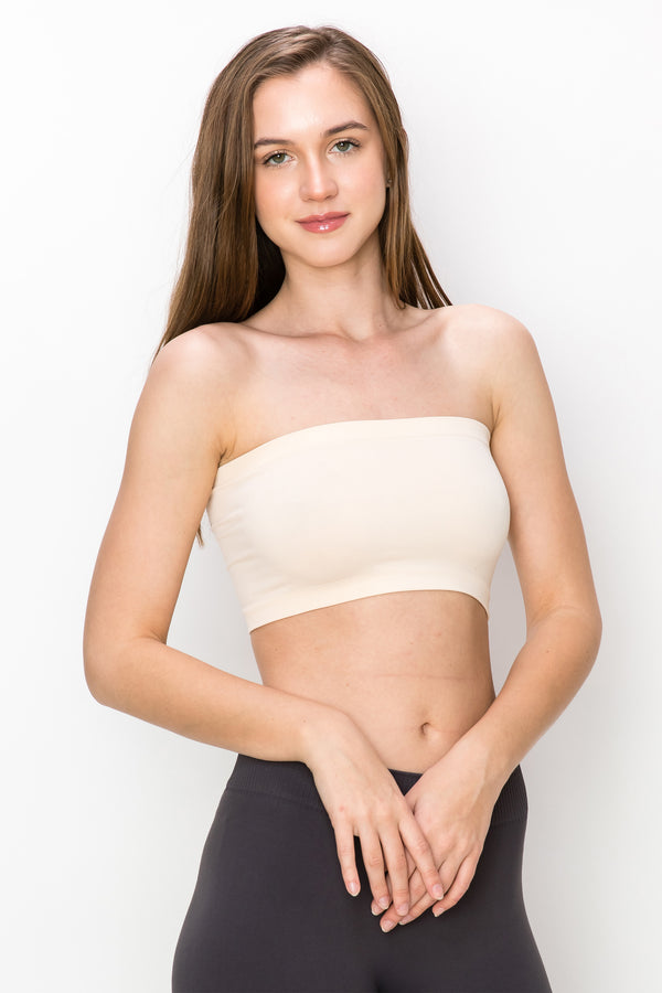 KURVE BUTTER SOFT SEAMLESS MINI BANDEAU TUBE TOP