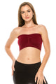 RUCHED FRONT TUBE TOP