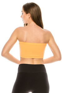 RUCHED FRONT TUBE TOP