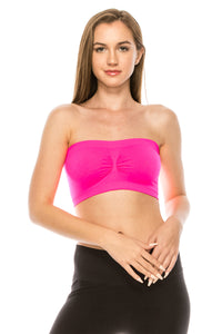 RUCHED FRONT TUBE TOP
