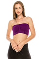 RUCHED FRONT TUBE TOP