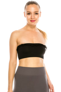 LACE TRIM TUBE TOP