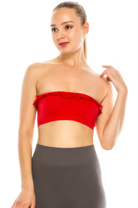 LACE TRIM TUBE TOP