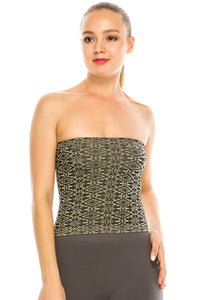 AZTEC PATTERN TUBE TOP