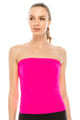 SMOCKED LONG TUBE TOP