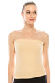 SMOCKED LONG TUBE TOP