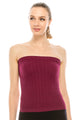SMOCKED LONG TUBE TOP