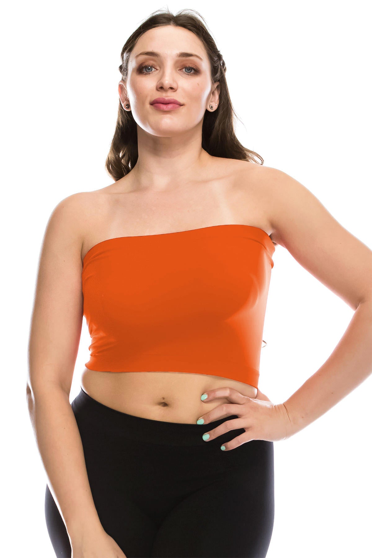 Plus Size Sadie Bandeau Tube Top - plus size strapless tops – 2020AVE