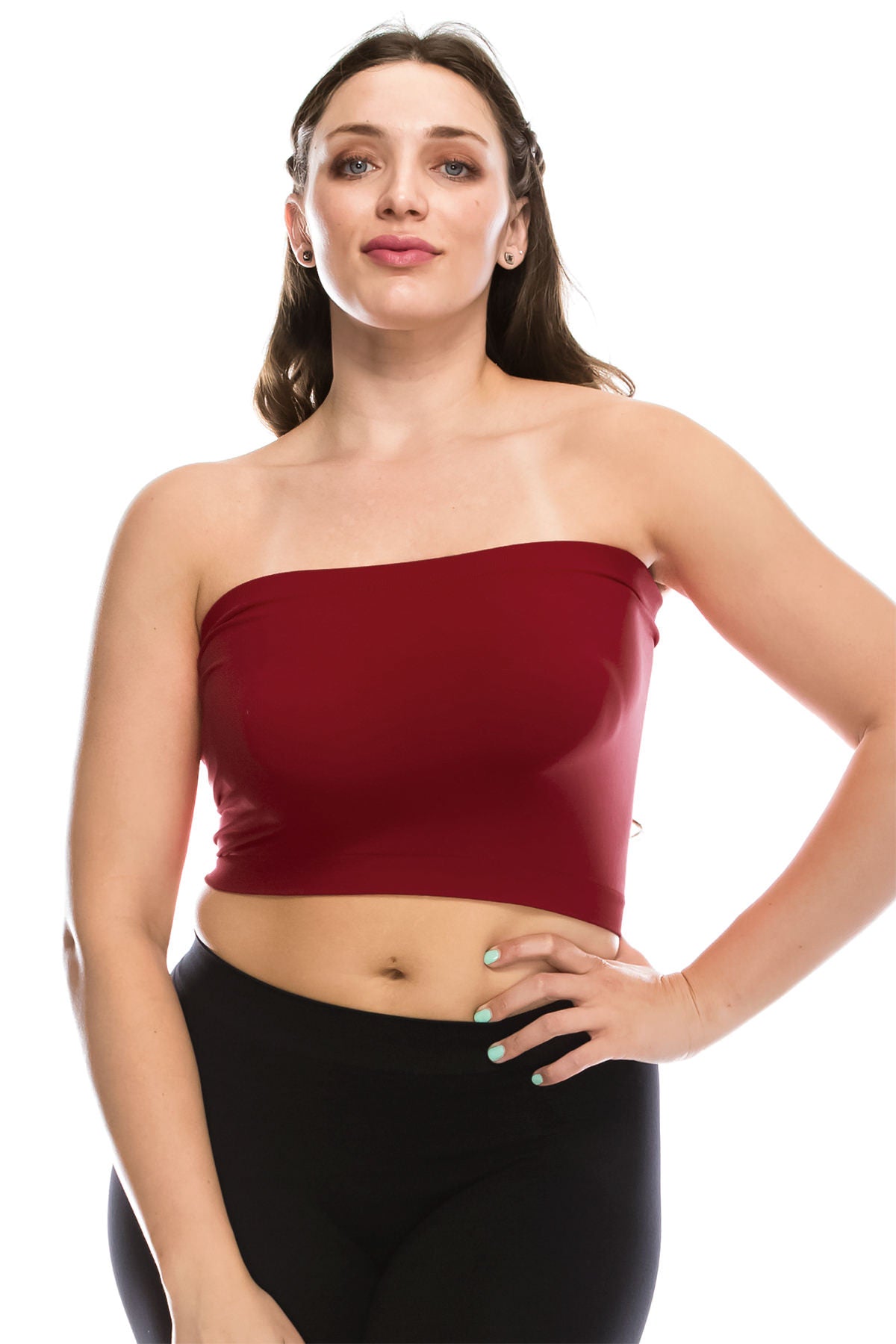 Stretch Is Comfort Women's Plus Size Cotton Strapless Tube Top