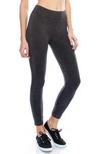 ACID WASH RUN MAJOR CALF TIGHTS