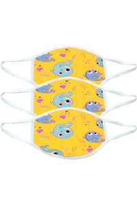 3 PACKS OF KIDS MASKS WITH PRINT